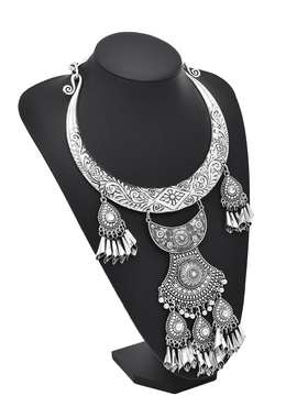 民族风苗族苗银项链饰品复古新款