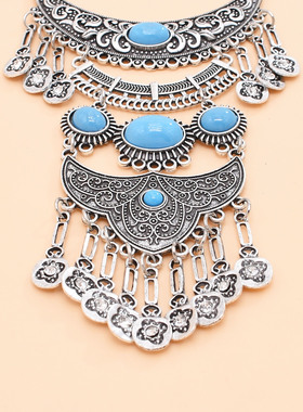 民族风苗疆长款流苏项链新疆旅游