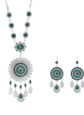 民族风个性时尚奢华项链水滴流苏