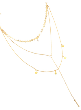 靓饰极简风线条吊坠chocker颈链