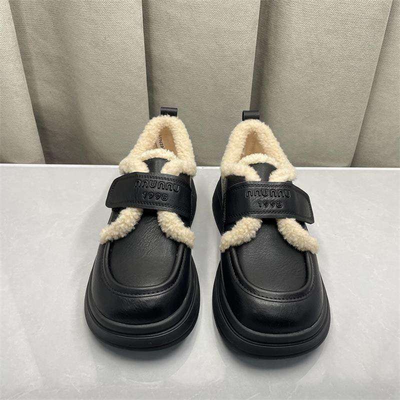 撤柜断码处理厚底防滑保暖棉鞋女冬季加绒毛毛豆豆鞋女软底懒人鞋,淘宝优惠券,粉丝福利购,淘宝优惠卷