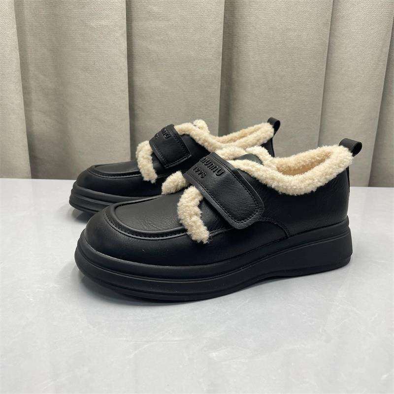 撤柜断码处理厚底防滑保暖棉鞋女冬季加绒毛毛豆豆鞋女软底懒人鞋,淘宝优惠券,粉丝福利购,淘宝优惠卷