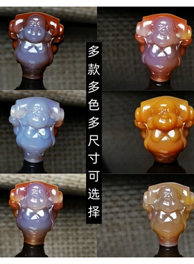 战国红玛瑙布袋弥勒三通佛头