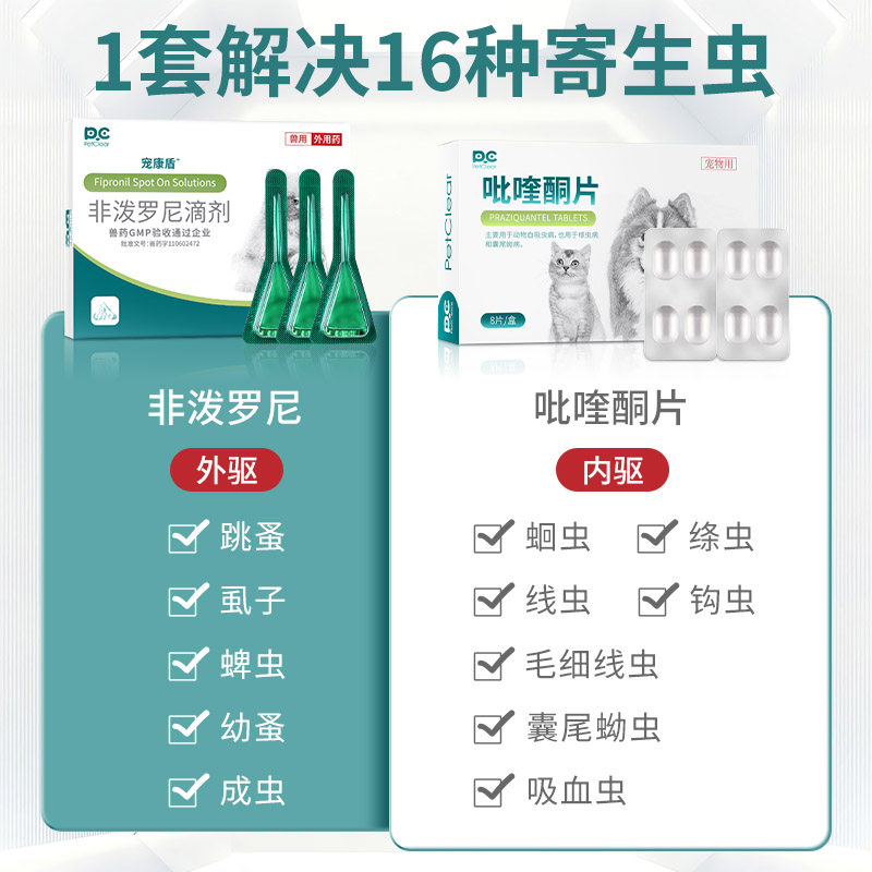 博美驱虫药体内外一体狗狗专用驱虫滴剂去跳蚤圈虱子蜱虫打虫药