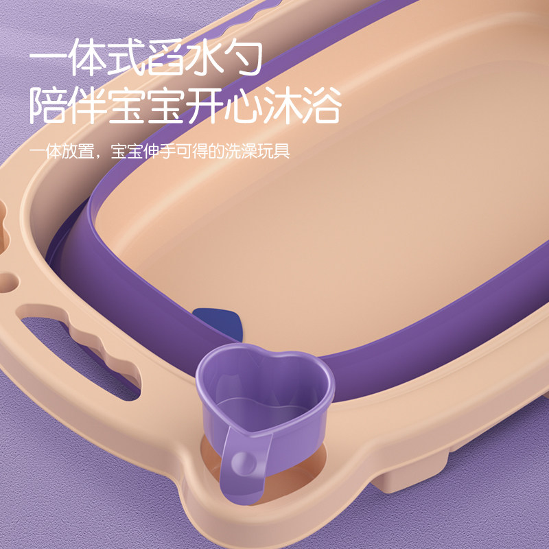 宝宝折叠新生可坐躺可伸缩洗澡盆 小霸龙浴盆