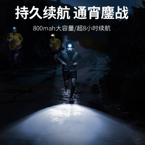 沃尔森Candy儿童头灯赶海露营感应登山轻便充电帽夹强光头戴式 - 图2