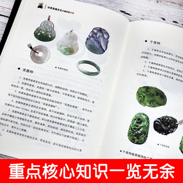 Genuine jade books, jade collection and appreciation, from novice to expert, encyclopedia book of introductory jade knowledge, genuine jade purchasing methods, identification methods, gambling on stones, antiques, handed down jade treasure appreciation