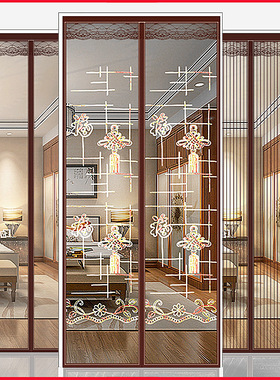 魔术贴防蚊门帘蚊帐纱门夏季防蝇纱窗家用高档隔断自吸磁铁免打孔