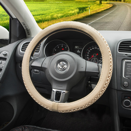 40 42 45 47 50CM夏季冰丝方向盘套大卡车货车公交车客车汽车把套 - 图1