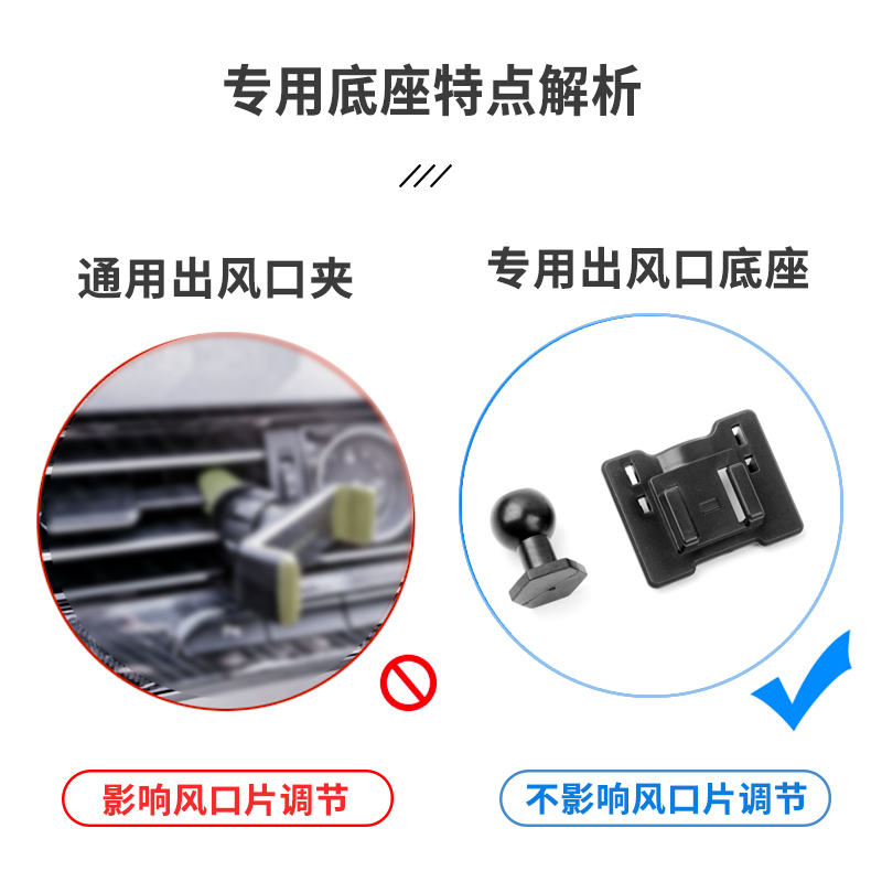 专用老款斯柯达明锐昊锐速派野帝YETI昕锐车载汽车手机支架底座-图0