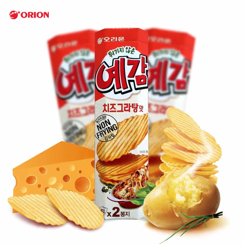 韩国进口好丽友奶酪碳烤64g 威海韩品食品膨化食品