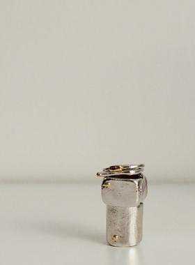 手工方戒戒指金银组合原创设计