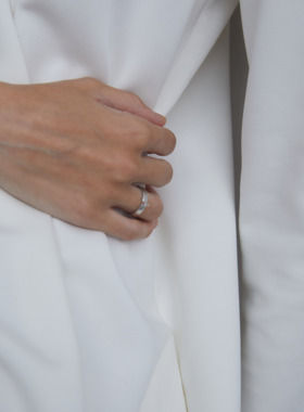 ABOAB男女925银厚镀金高级戒指