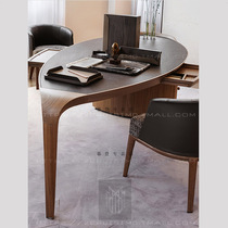 Italian Style Book Table And Chairs Arc 1 6 m Desk Family Solid Wood Boss Table Fashion Creative President Table Custom