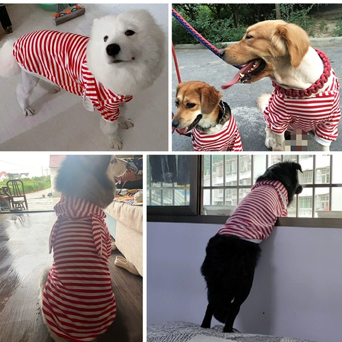 Samoyed Clothing Big Dog Summer Golden Retarine Labra Multi -Borderder Spring Summer -Summer Shized Chine Thin Clothing