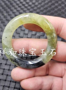 一物一图冰种岫玉平安扣玉挂件