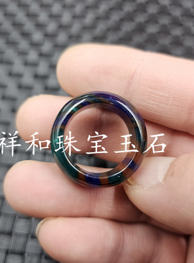 炫彩蜜蜡戒指人造蜜蜡多色戒指