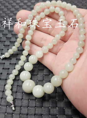 包邮佘太翠圆珠玉石项链