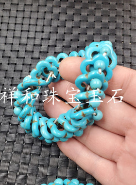 包邮优化绿松石套环手链