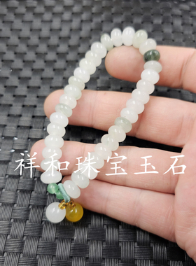 包邮10毫米天山翠老型珠玉手链
