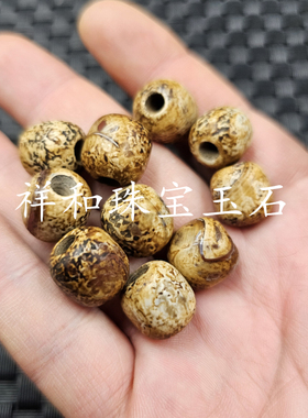 仿古玛瑙大孔路路通玉石散珠