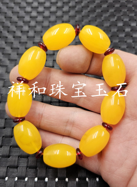 荧光浮盐水人造蜜蜡路路通手链