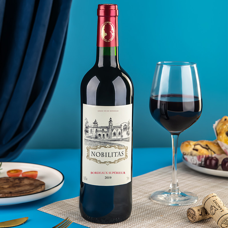 拉蒙法国原瓶进口红酒雾榭园波尔多AOC梅洛赤霞珠干红葡萄酒