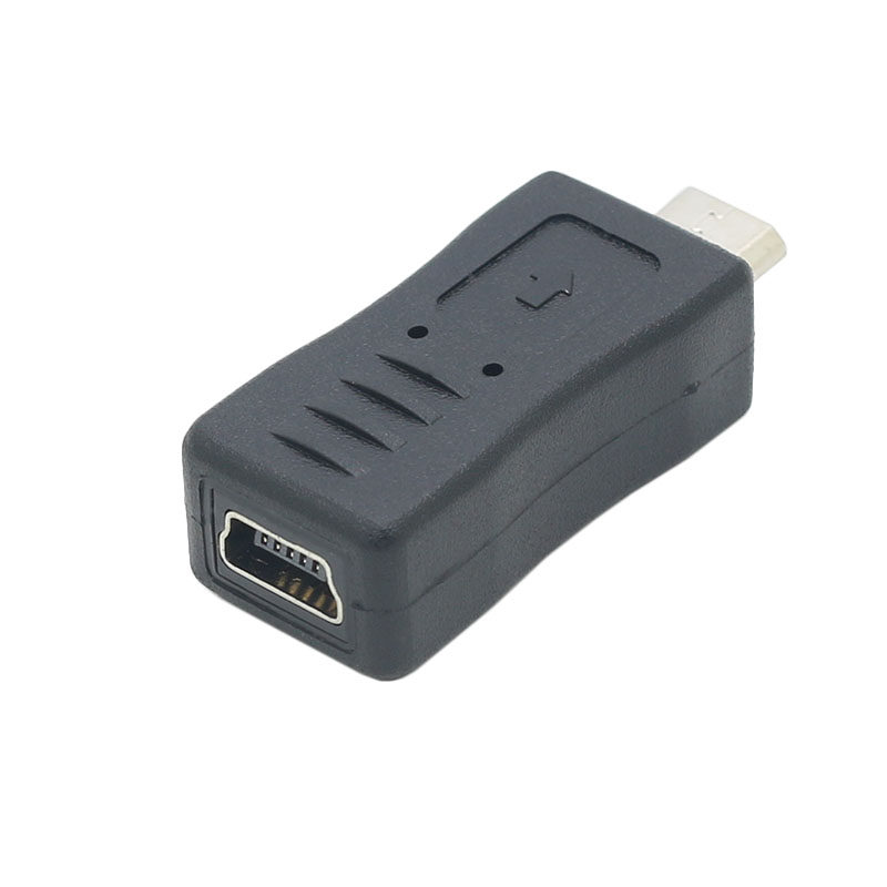 mini USB母转micro USB公转接头T型口转安卓数据线接口90度左右弯车载导航适用于360行车记录仪电源线转换头_虎窝淘