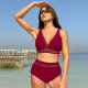 2024 new sexy split big size size bikini big breasts high -waist triangle two -piece Bikini swimsuit hot spring