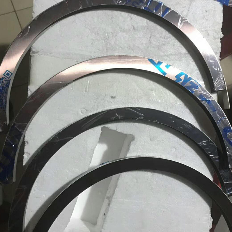 弧形不锈钢收口包边线条圆形天花吊顶装饰条玫瑰金属U型极窄门套-图0