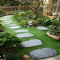 Natural Green Slate Ting Steps Stone Garden Lawn Lawn Mat Stone Villa Non-slip Ground Floor Garden Landscaped Paving Stones