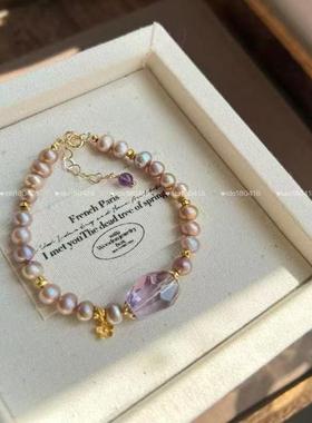 孤品福利特价清仓瑕疵放漏水晶手链手镯原创饰品一物一图不退不换