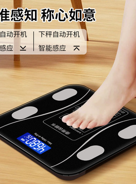 沪众智能蓝牙体脂秤钢化玻璃秤