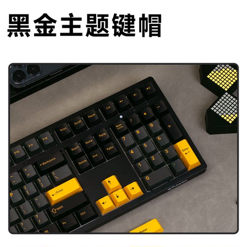 AKKO 3108RF晚樱机械键盘可爱女生粉色电竞办公无线2.4G电脑通用 - 图0