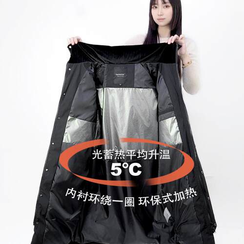 中戏羽绒服女超长款过膝2025年冬季新款艺考校服加厚宽松情侣装男 - 图0