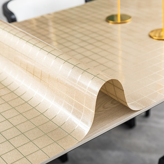 Waterproof and oil-proof no-wash opaque plastic coffee table mat