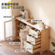 Sanmeng log sideboard integrated solid wood