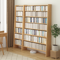Bookshelf Floor Shelve Shelf Home Bookcase Solid Wood Living Room Multilayer Containing Shelf Integrated By Wall Reading Childrens Bookshelves