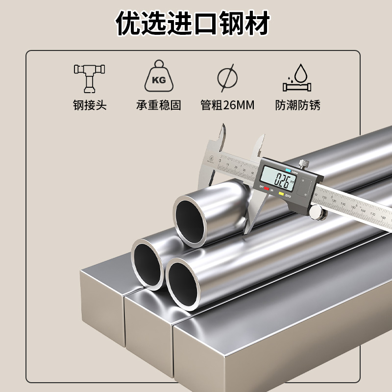 布衣柜出租房钢架结构加粗加厚简易衣柜家用卧室组装柜子结实耐用