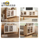 Sanmeng log sideboard integrated solid wood