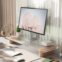 Computer heightening rack display desktop acrylic table top shelf office station notebook containing bracket