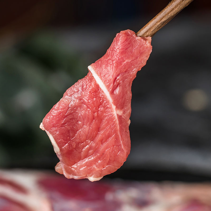 大庄园内蒙古锡盟羔羊后腿肉1kg新鲜整只烧烤食材冷冻羊腿肉
