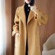 High-end double-sided wool coat for women, loose and slimming