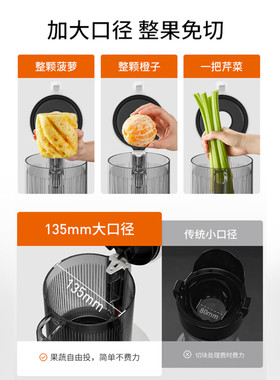 九阳原汁机渣汁分离榨汁机三段榨专利无网家用全自动果汁机LZ585