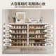 Minimalist large capacity solid wood shoe cabinet