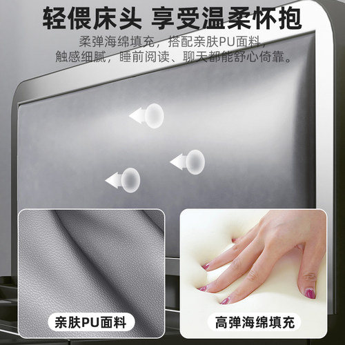 新型折叠铁床双人床1米5家用成人小床一米二简易单人床客人临时床 - 图2