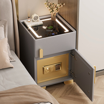 Bed Head Cabinet Safe Deposit Box Integrated Home Bedroom Small Minimalist Modern Light Lavish Master Bedroom With Lockers With Lock