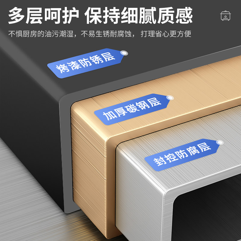 微波炉架子置物架厨房多功能家用可抽拉电饭煲烤箱空气炸锅收纳架,淘宝优惠券,粉丝福利购,淘宝优惠卷