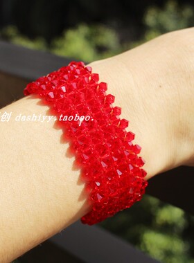 多层遮纹身原创生日礼物水晶手链