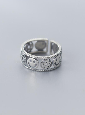 食指戒戒指关节戒五角星笑脸星星